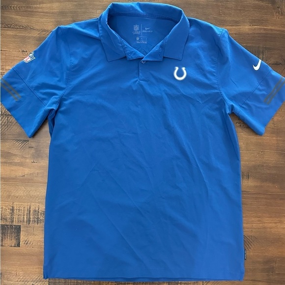 Indianapolis Colts Nike NFL On Field Dri-Fit Short Sleeve Shirt Men's L Blue - Picture 1 of 10
